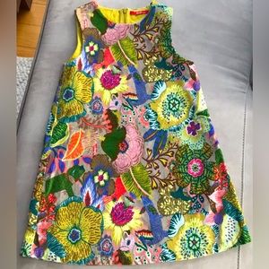 Oililly velvet sleeveless dress. Size 128 8yrs 97%cotton 3%elastaan.